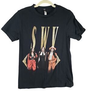 SWV Size S 30 Year‎ Reunion Concert Tour Tee Shirt Black R&B Hip Hop 90s Urban